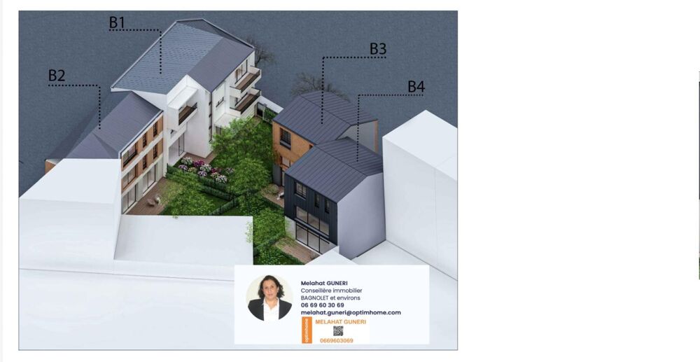 Vente Terrain Ensemble immobilier  à vendre de 851,00 m²  Bagnolet 1780 000€ Bagnolet