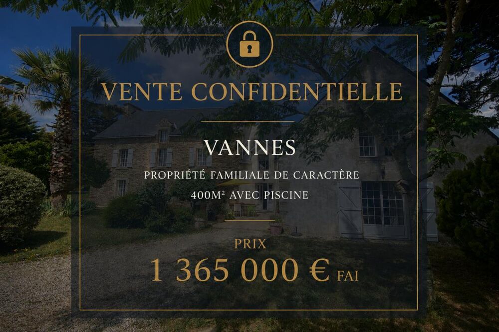 Vente Maison VANNES propriété familiale avec piscine et dépendance Vannes