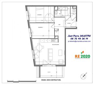  Appartement � vendre 3 pi�ces 64 m�