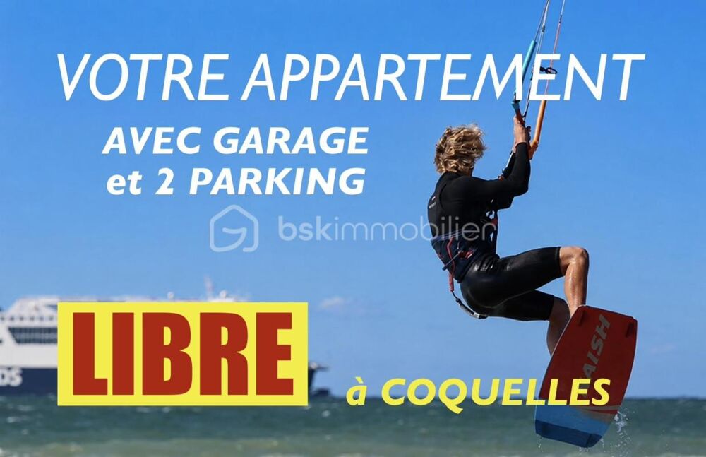 Vente Appartement VOTRE APPARTEMENT LIBRE,  2 CHAMBRES, PARKING, GARAGE  à COQUELLES ! Coquelles