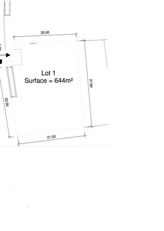  Terrain à vendre 644 m²