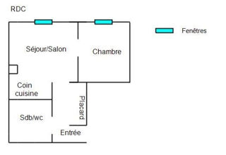  Appartement  vendre 1 pice 34 m