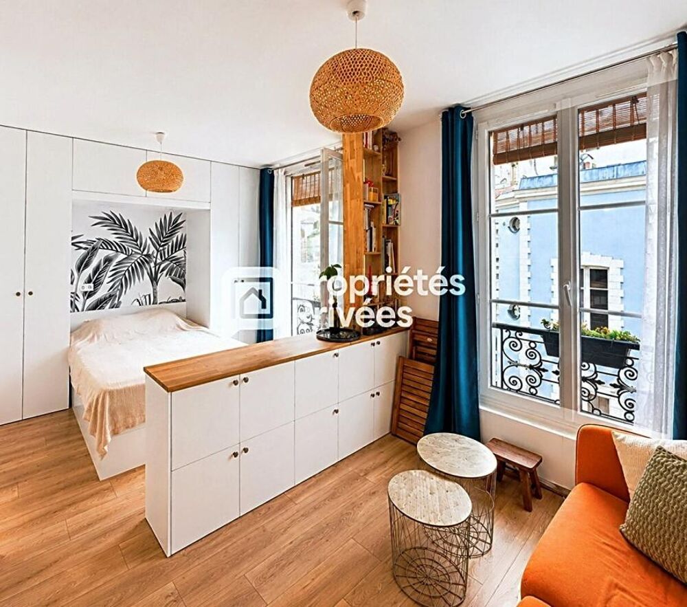 Vente Appartement 75011 - COUP DE COEUR - Studio rénové + meublé - Quartier Charonne Paris 11