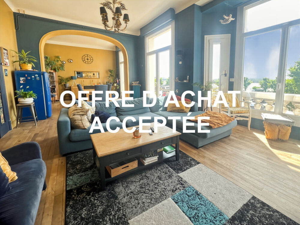 À VENDRE - BOULOGNE-SUR-MER - VUE MER - APPARTEMENT D'EXCEPTION -163 M2 -7 PIÈCES - 5 CHAMBRES - GARAGE - CAVE -