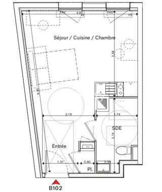  Appartement � vendre 1 pi�ce 29 m�