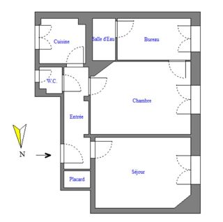  Appartement � vendre 3 pi�ces 41 m�