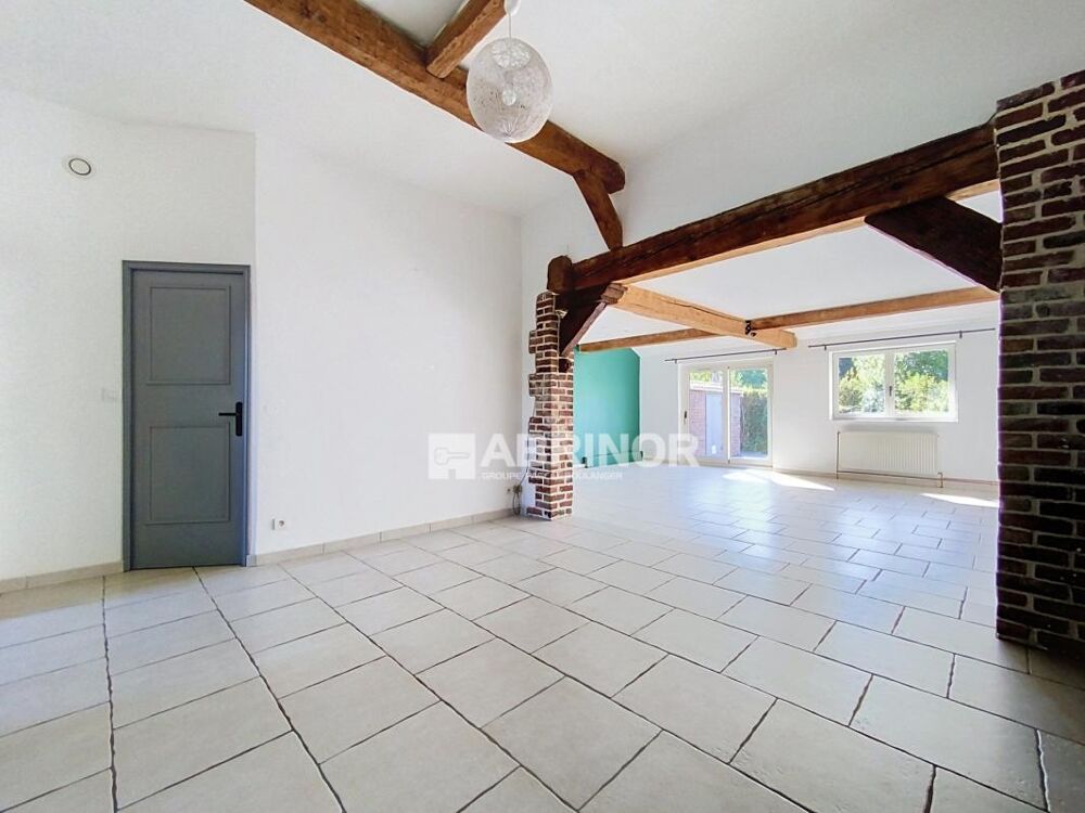 LINSELLES: Maison flamande de 130m2, 3 chambres, cave, jardin de 400m2 SUD et son garage de 61m2