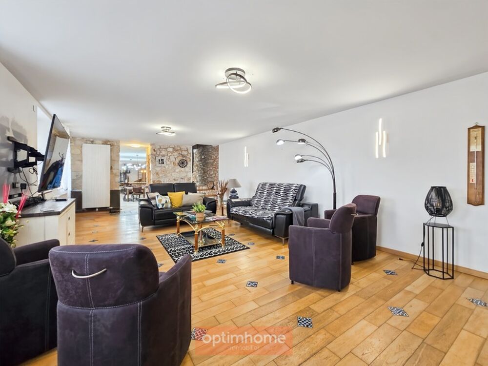 Longère rénovée 226 m²  5 chambres  semi plain-pied  garage 70 m²  jardin plein sud