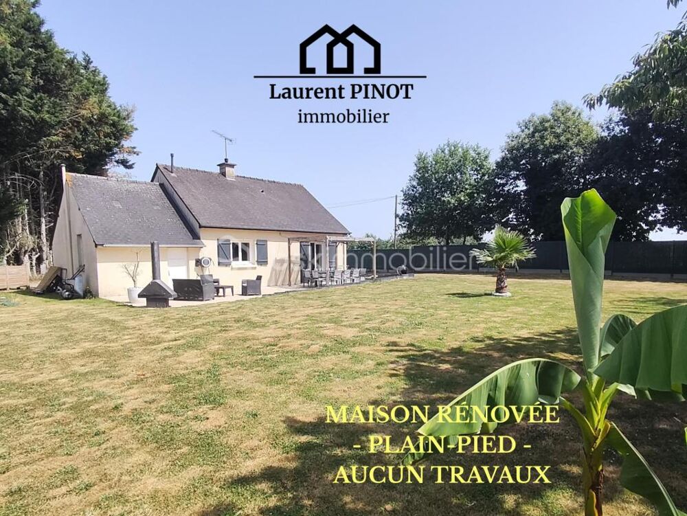 EXCLUSIVITÉ  MAISON DE PLAIN-PIED RÉNOVÉE, TERRAIN CLOS, GARAGE ET POTENTIEL D'EXTENSION