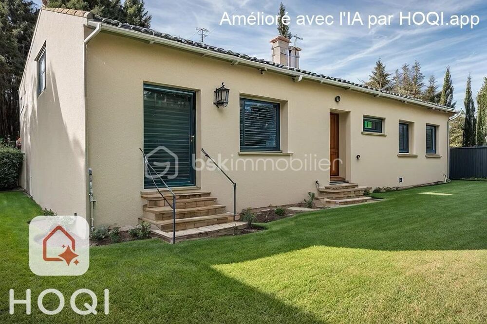 Maison familiale de plain-pied de 135 m2, parcelle de 1442 m2, 7 pièces, 5 chambres