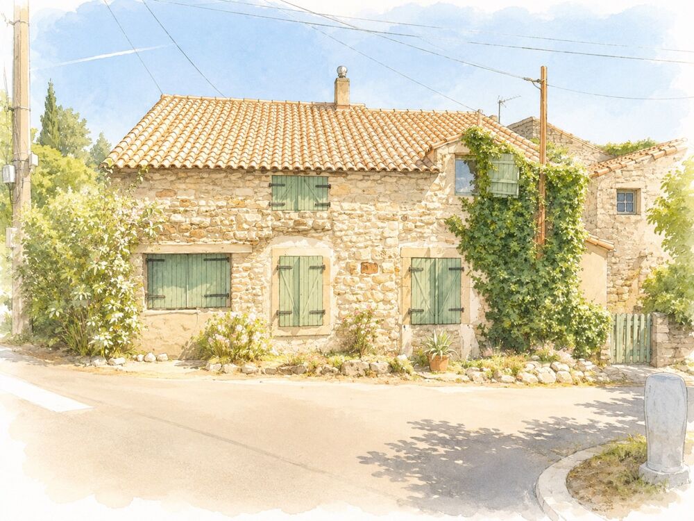 MAISON DE CARACTÈRE EN PIERRE AVEC PISCINE ET SAUNA À LA CAUNETTE