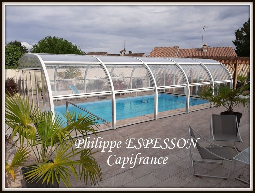 Maison plain-pied Marmande 2 chambres + piscine chauffée + terrain 743 m²