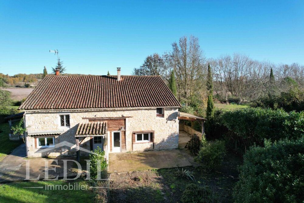 Vente Maison Deux maisons adjacentes avec garage, lac sur 3ha au bord du Dropt Eymet