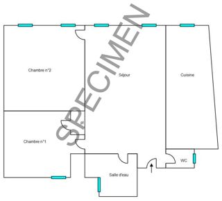  Appartement � vendre 3 pi�ces 62 m�