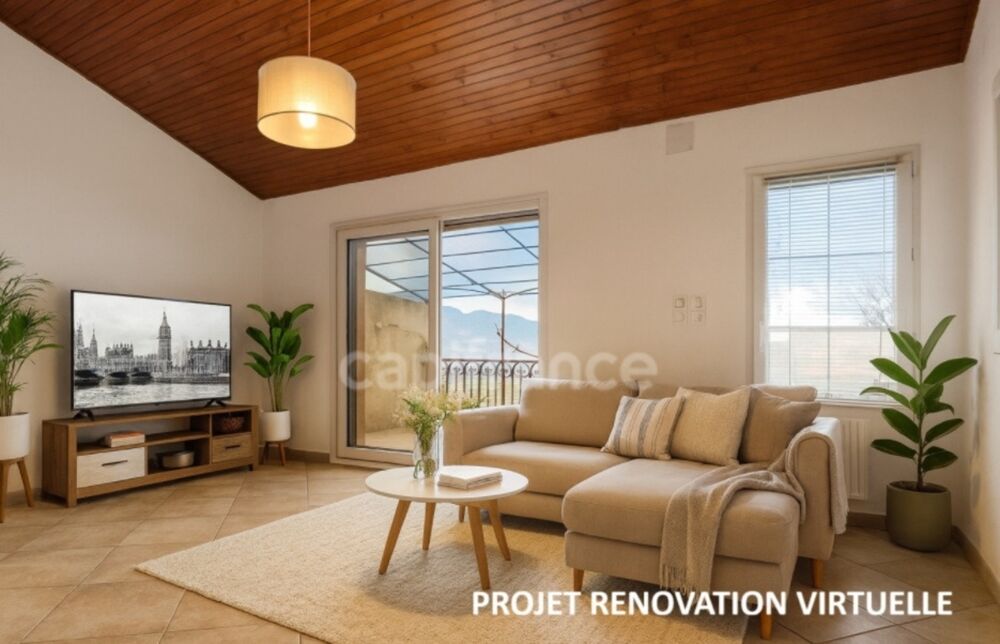 BELGODERE : Trés belle opportunité Appartement atypique Plain-pied 74 M², 3 chambres, Terrasse et Vue Village