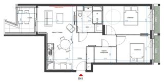  Appartement  vendre 3 pices 59 m