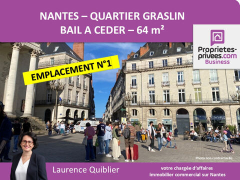 44000 NANTES - BAIL A CEDER, LOCAL COMMERCIAL 64 m&sup2; - QUARTIER GRASLIN 119840 44000 Nantes