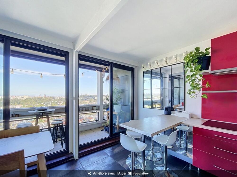 Vente Appartement LYON 9e-82 M2- 3 chambres avec balcon-Vue panoramique Lyon 9
