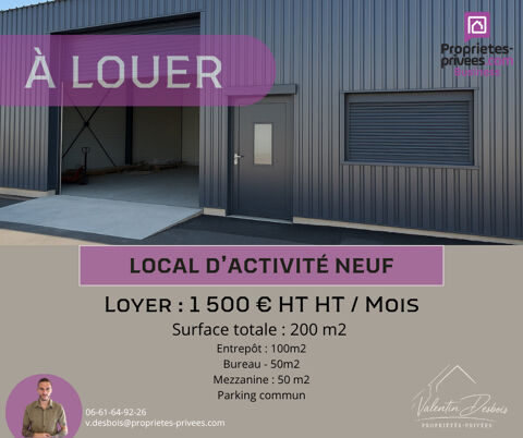   SECTEUR CARCASSONNE - LOCAL D'ACTIVITE NEUF- BUREAU - ENTREPOT 