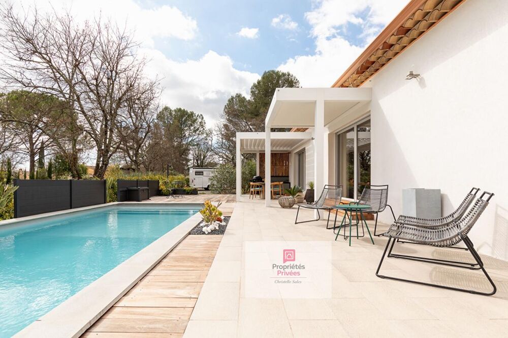 villa de plain-pied 4 pièces avec piscine proche fayence