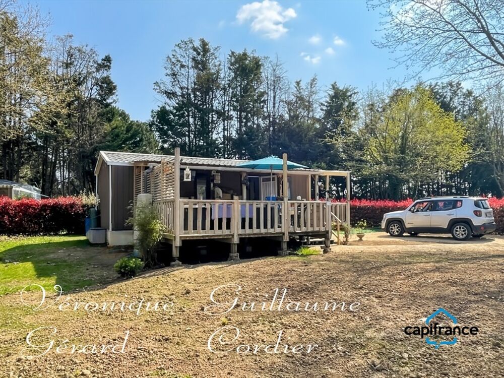 Mobil-Home de 32 M² de 2019, confortable avec belle terrasse et parcelle privative a vendre séparément en PRL