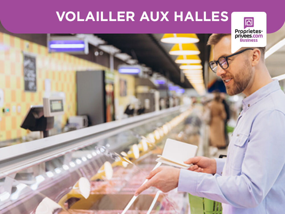   38000 GRENOBLE - Volailler aux halles de Grenoble Chiffre d'affaires 145 k 