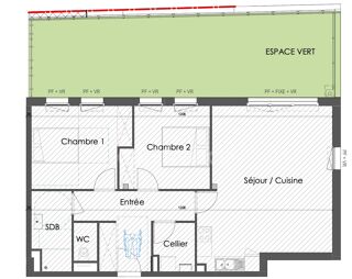  Appartement à vendre 3 pièces 75 m²