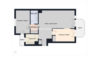  Appartement � vendre 3 pi�ces 72 m�