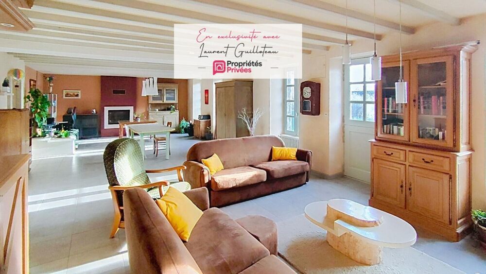 Vente Maison Longère Saint Aubin des Ormeaux 7 pièces 201 m2 Saint aubin des ormeaux