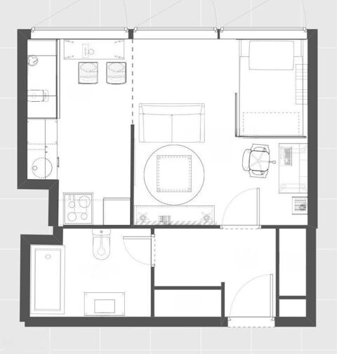  Appartement � louer 1 pi�ce 29 m�