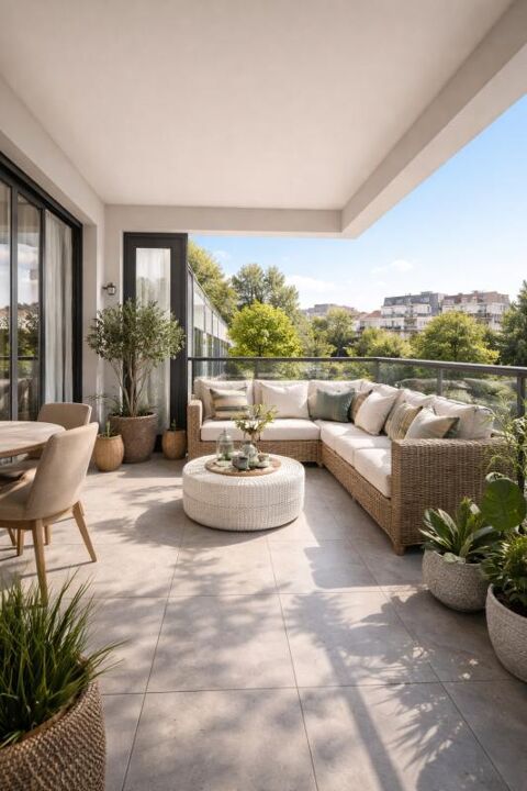   4 PIECES TRAVERSANT EN DERNIER ETAGE AVEC BALCON Appartement - 4 pi�ce(s) - 86 m�