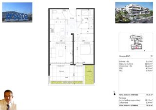  Appartement à vendre 2 pièces 44 m²
