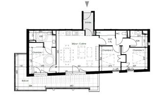  Appartement � louer 4 pi�ces 80 m�