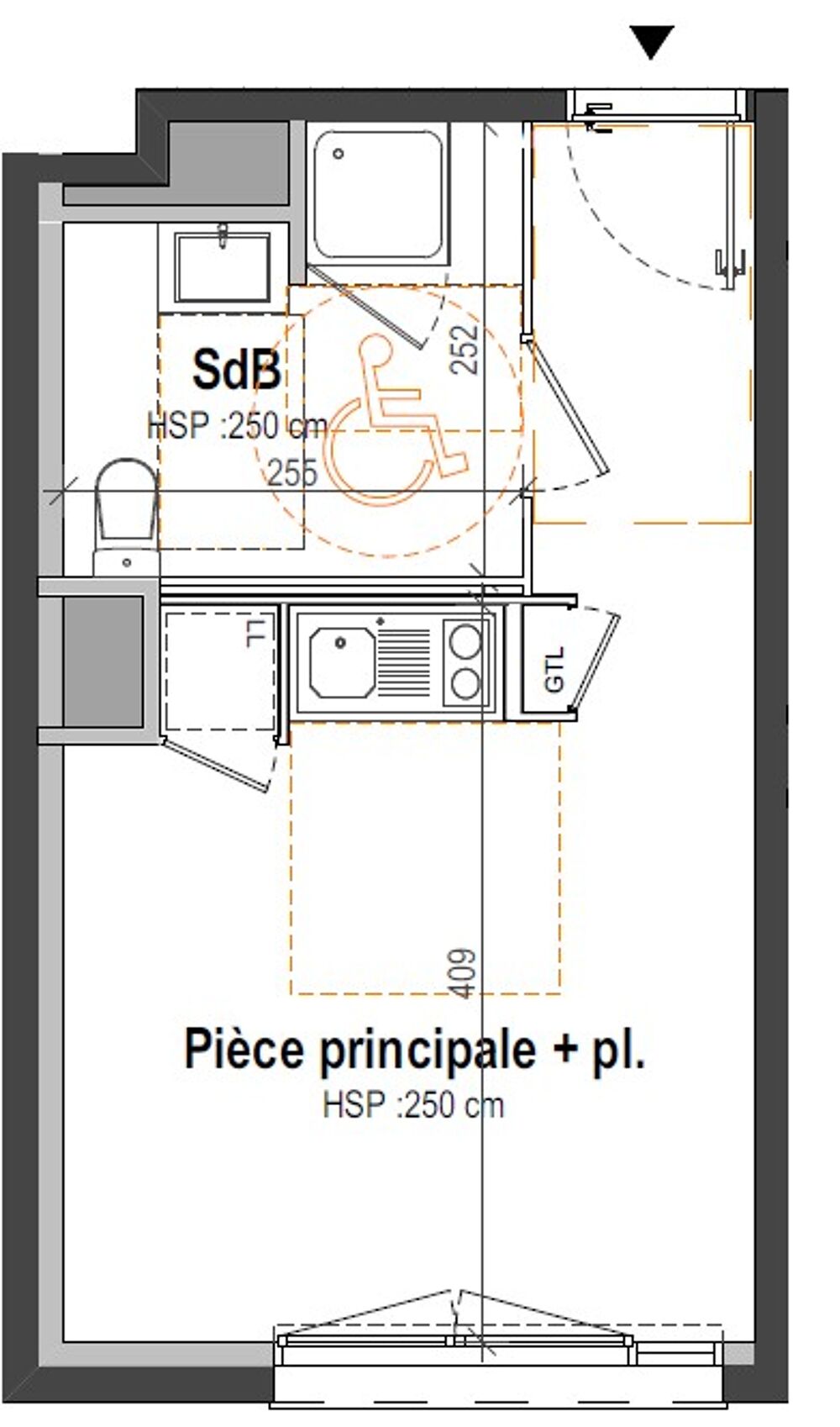 Location Appartement T1 avec parking à RENNES Rennes