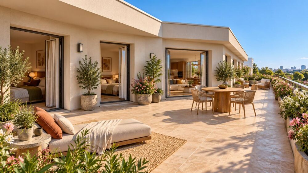 Vente Appartement * FRAIS DE NOTAIRES OFFERTS * CENON – T3 DE 69 M² AVEC EXCEPTIONNELLE TERRASSE DE 40 M² + PARKING Cenon