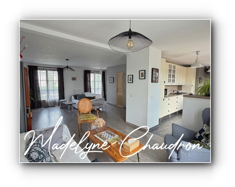 BOURAY-SUR-JUINE  Maison familiale rénovée de 123 m² habitables  170 m² utiles  4 chambres  Vie de plain-pied  DPE C