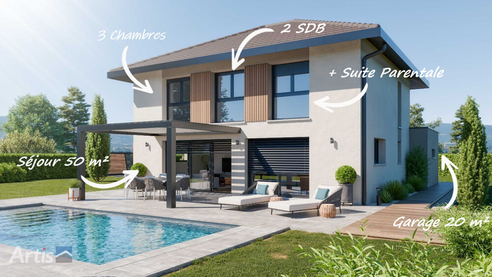 CESSY - Secteur Centre - Terrain 700 m² + Maison ARTIS 145m² avec Garage