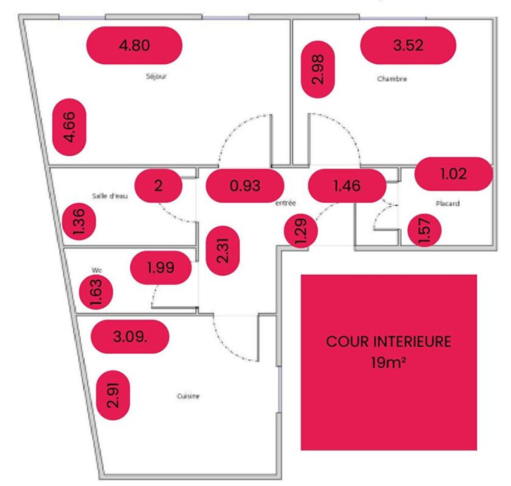 19000 TULLE - APPARTEMENT T3 AVEC TRAVAUX - 46,91 m²