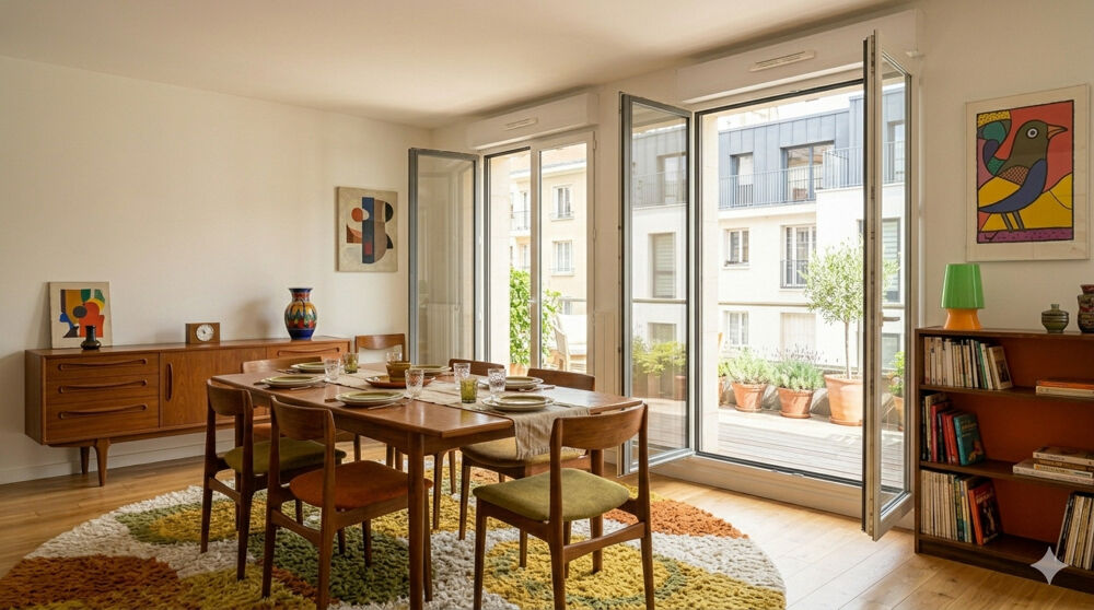 Vente Appartement - T5 en DERNIER ETAGE orienté SUD-EST avec TERRASSES, PARKING, PROCHE GARE - Mantes la ville