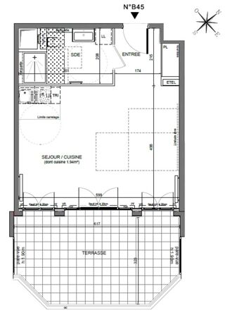  Appartement � vendre 1 pi�ce 38 m�