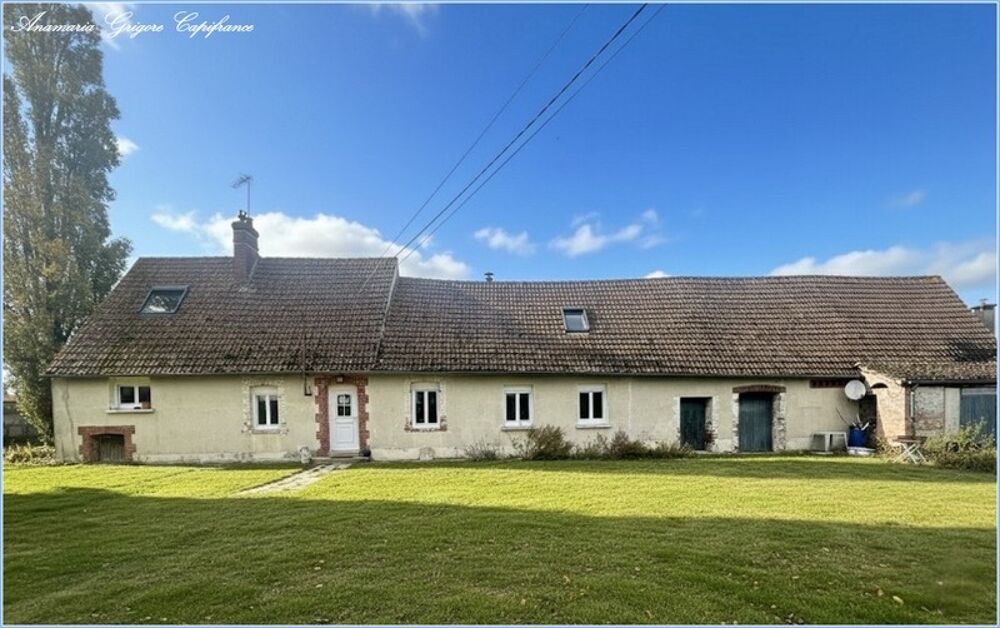 MITTAINVILLIERS-VERIGNY (28), longère rénovée 143 m² - 4 chambres, terrain 2645 m²