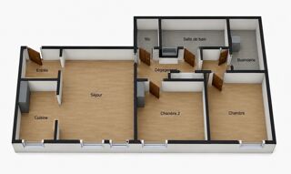  Appartement à vendre 3 pièces 56 m²