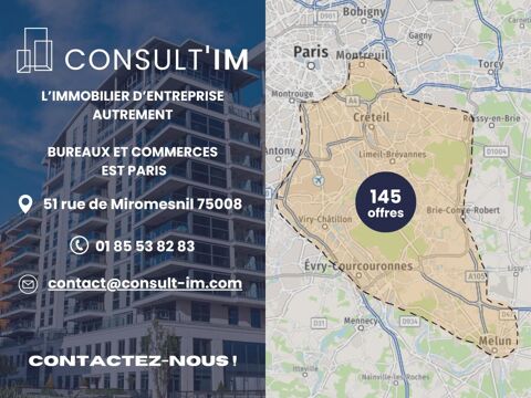 Bureaux r&eacute;cents, fonctionnels situ&eacute;s au pied du m&eacute;tro l.8 2128 94000 Creteil