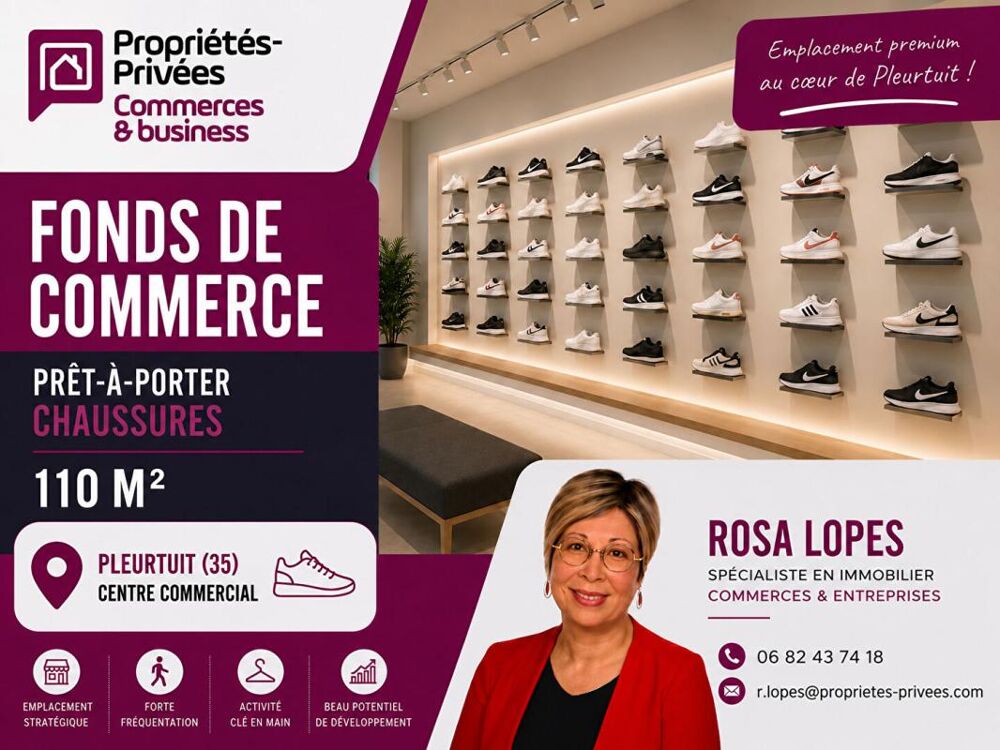   ILLE-ET-VILAINE - PLEURTUIT 35730 - FONDS DE COMMERCE  100 M2 