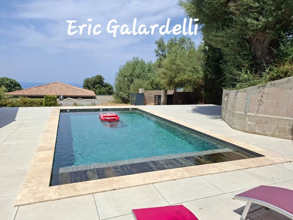 À vendre  Charmante villa 3 pièces avec piscine et vue panoramique sur le golfe du Valinco  Viggianello (20)
