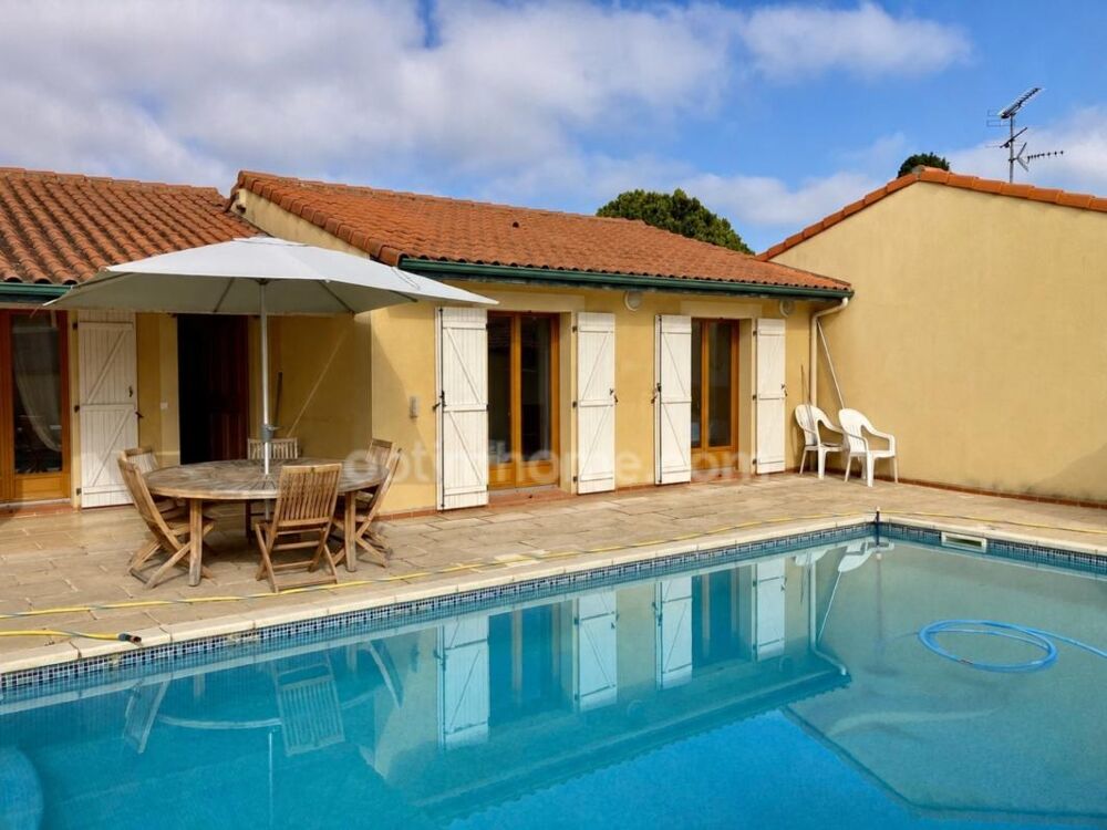 BLAGNAC  MAISON T5/6 DE PLAIN-PIED AVEC PISCINE, GARAGE ET ATELIER  ODYSSUD À 10 MIN À PIED