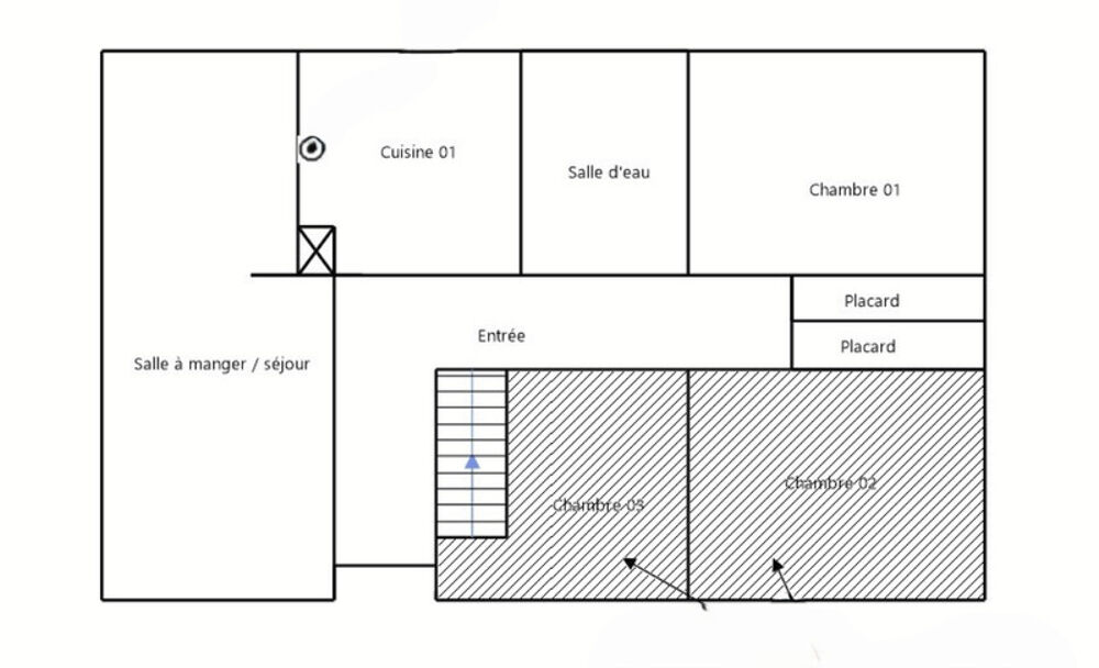 Ardèche, Vallée de l'Eyrieux à St Sauveur de Montagut, Maison de 126 m² avec deux logements et terrain de 1 300 m² - à rénover