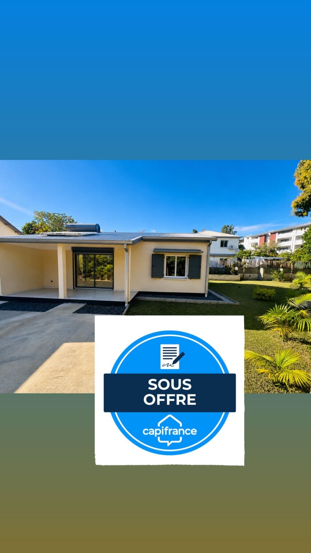 Maison à vendre T3 de plain-pied BERNICA (974)