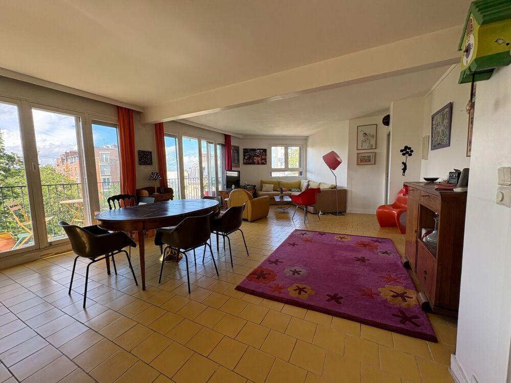Vente Appartement Paris 18e – Ordener / Marcadet – 6ème étage avec ascenseur, balcon-terrasse et vue dégagée Paris 18
