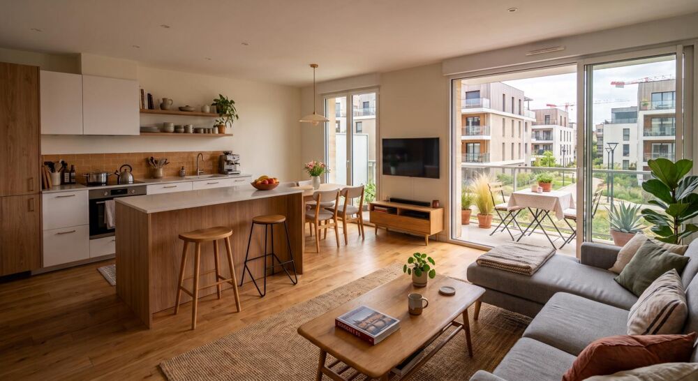 SUPERBE appartement 3 pièces avec BALCON SPACIEUX et place de parking à BORDEAUX !!